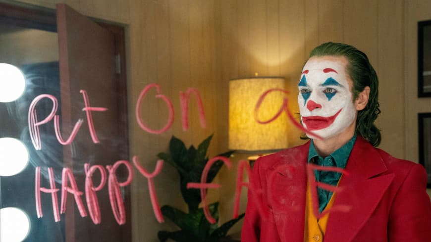 Scene from Joker movie showing the struggle of modern life balance